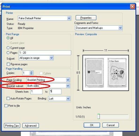 printing booklet on word 2010